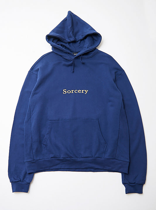 Vinti Andrews Navy Hoody w/ "Sorcery" Golden Embroidery