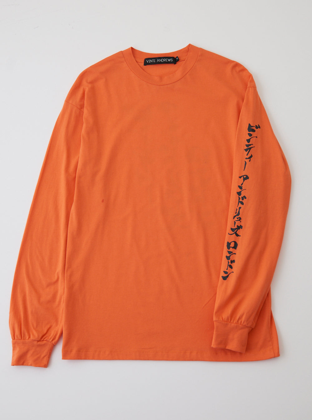 Vinti Andrews Printed Long Sleeves T-Shirt Orange