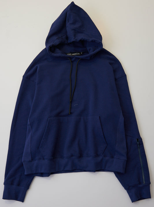 Vinti Andrews Zip Hood Hoody Navy