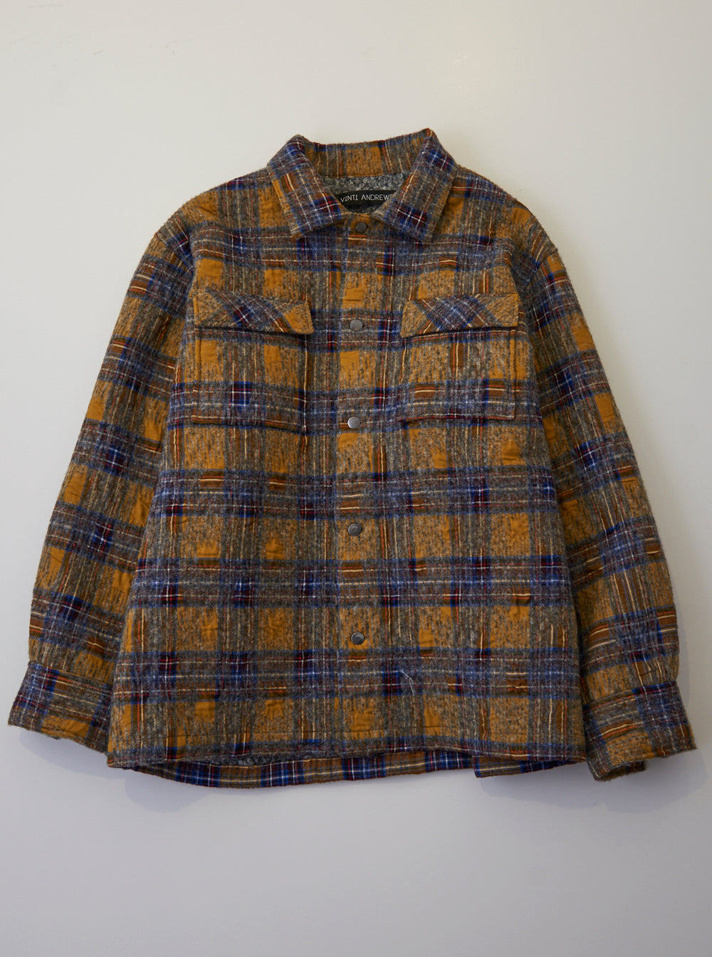 Vinti Andrews Shirt Jacket Wool Plaid