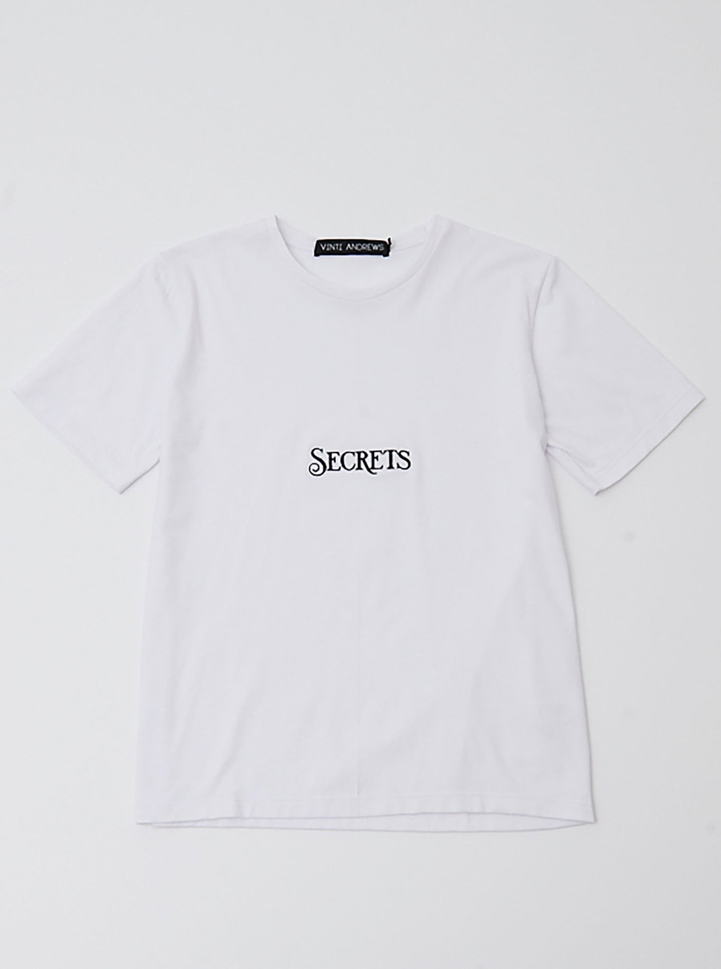 Vinti Andrews Secret Embroidery Girl White T-Shirt