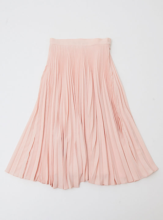 Vinti Andrews Blush Pink Pleated Skirt 