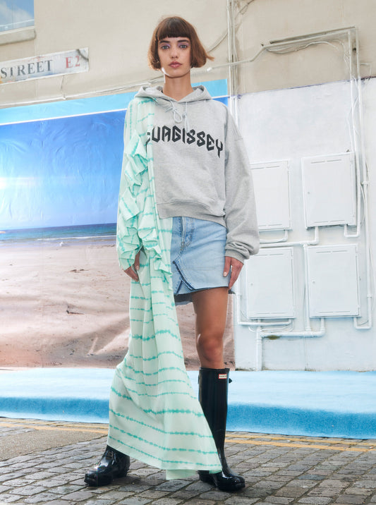 Vinti Andrews Hoody Dress Aqua